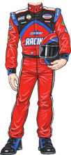 race car driver cutout